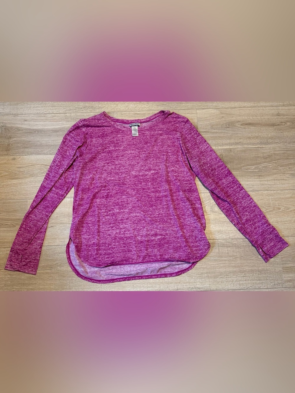 Tommy Bahama Women’s Heathered Pink Long Sleeve Tee new condition size XL